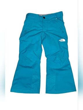 The North Face Girls Dryvent Winter Warm Snow Pants Turquoise Blue Size XS(6)
